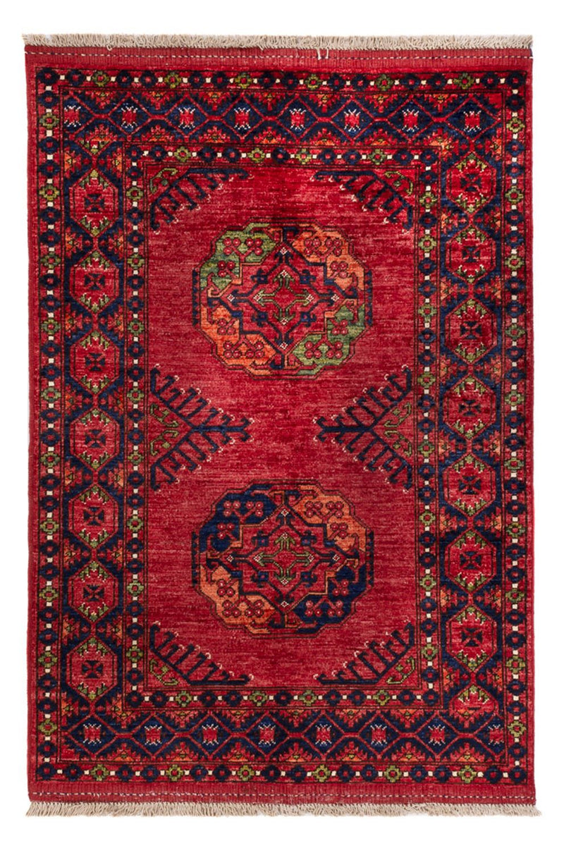 Afghansk matta - Kunduz - 148 x 100 cm - röd