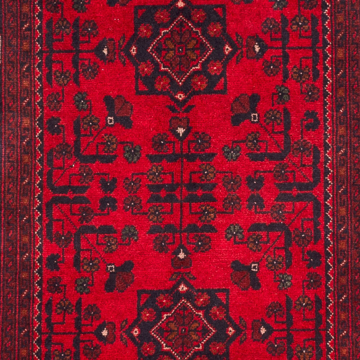 Afghansk matta - Kunduz - 150 x 98 cm - röd