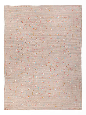 Kelim Carpet - orientalisk matta - Soumak - 336 x 236 cm - grädde