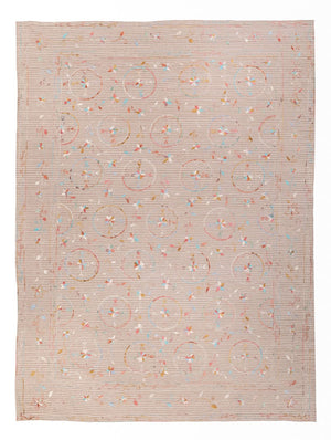 Kelim Carpet - orientalisk matta - Soumak - 336 x 236 cm - grädde