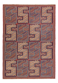 Kelim Carpet - orientalisk matta - Soumak - 217 x 157 cm - flerfärgad