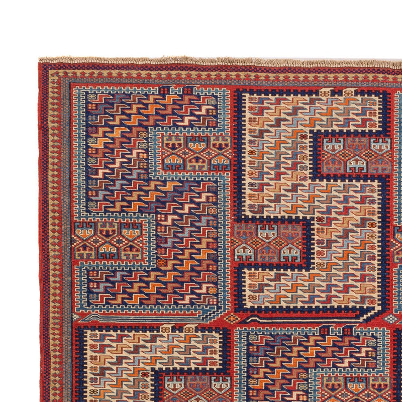 Kelim Carpet - orientalisk matta - Soumak - 217 x 157 cm - flerfärgad
