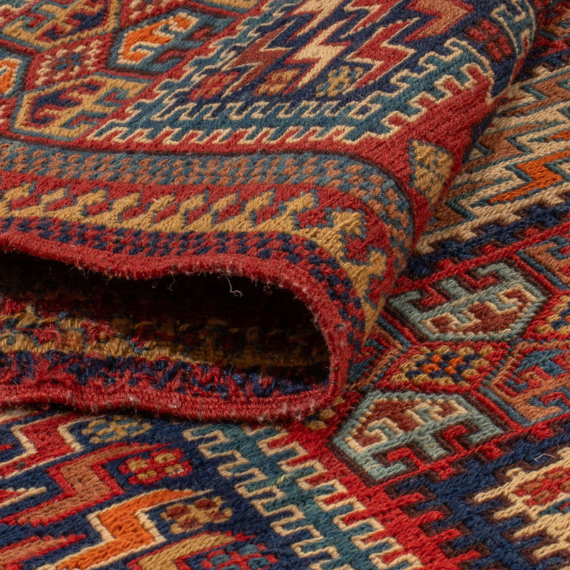 Kelim Carpet - orientalisk matta - Soumak - 217 x 157 cm - flerfärgad