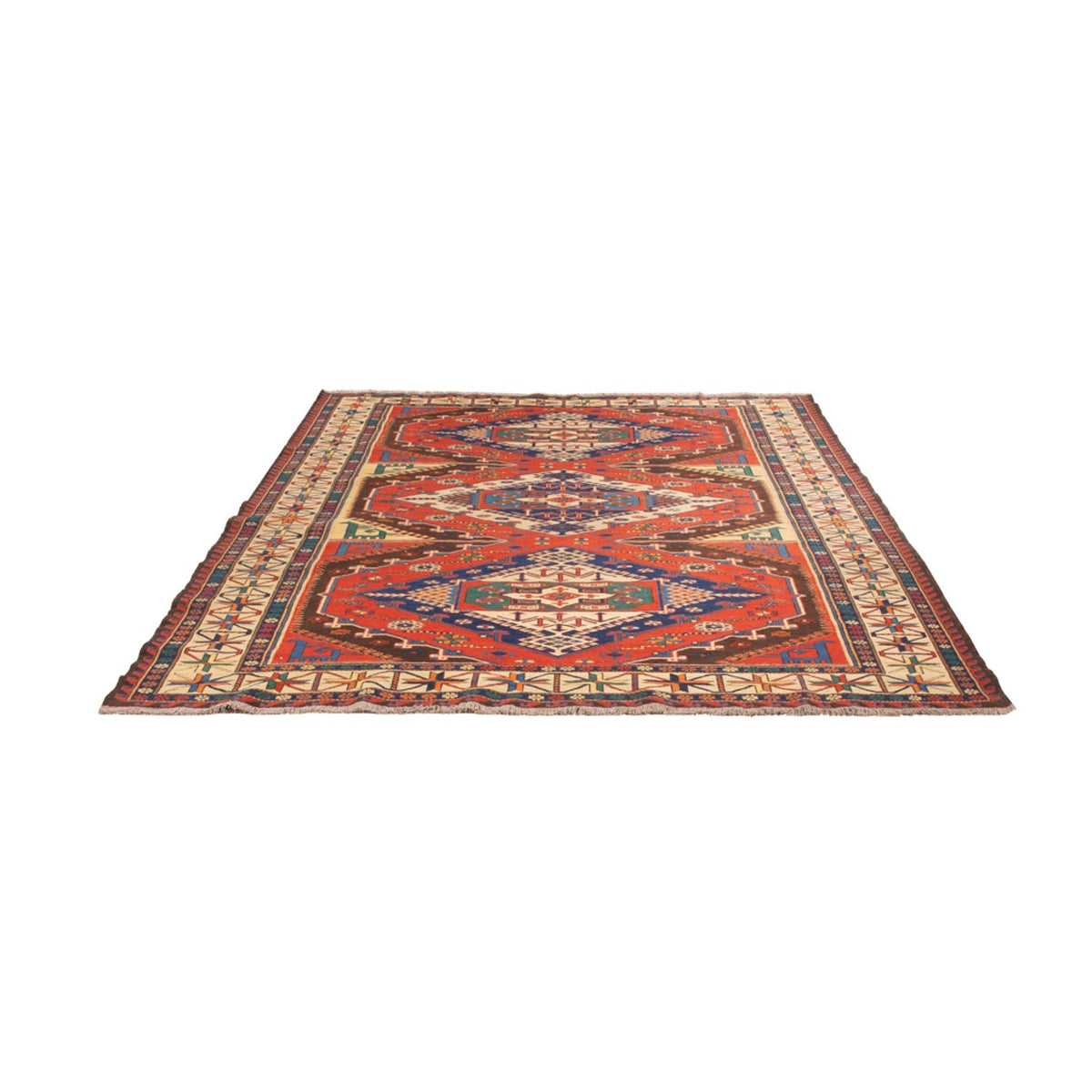Kelim Carpet - orientalisk matta - Soumak - 272 x 204 cm - rost