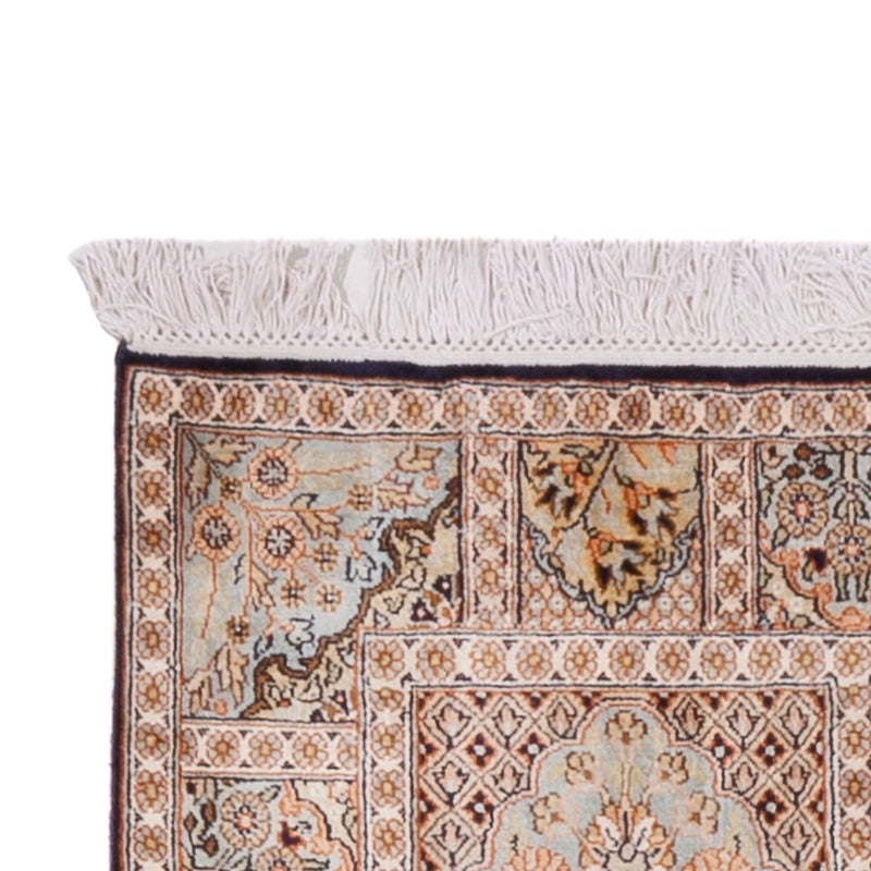 Runner Sidenmatta - Kashmir Silk - 259 x 79 cm - mörk beige