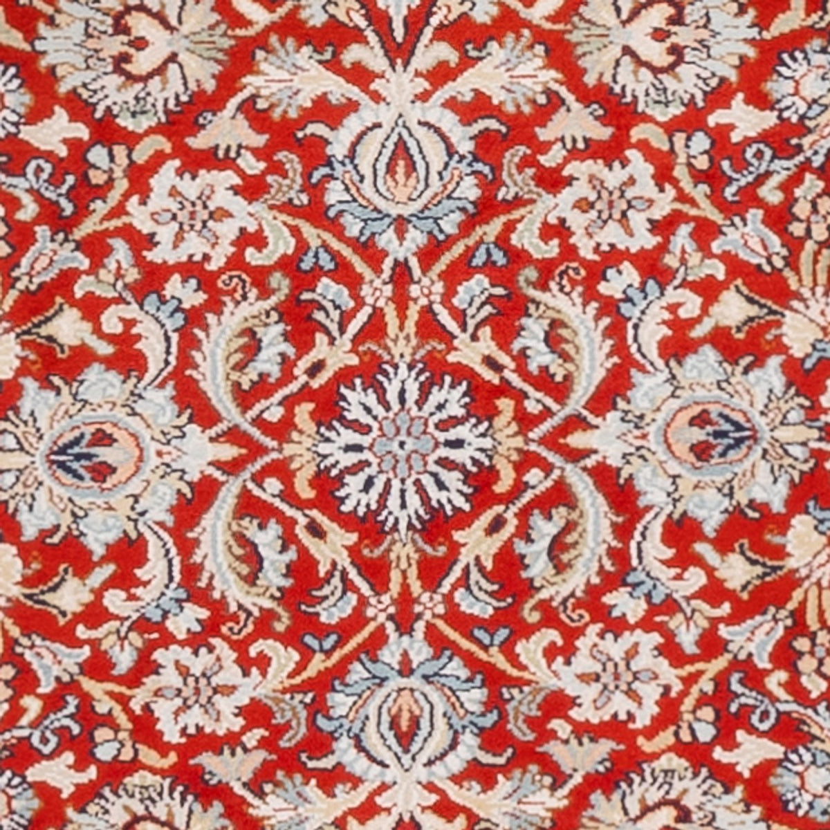 Runner Sidenmatta - Kashmir Silk - 242 x 79 cm - röd