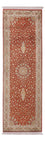 Runner Sidenmatta - Kashmir Silk - 251 x 81 cm - röd