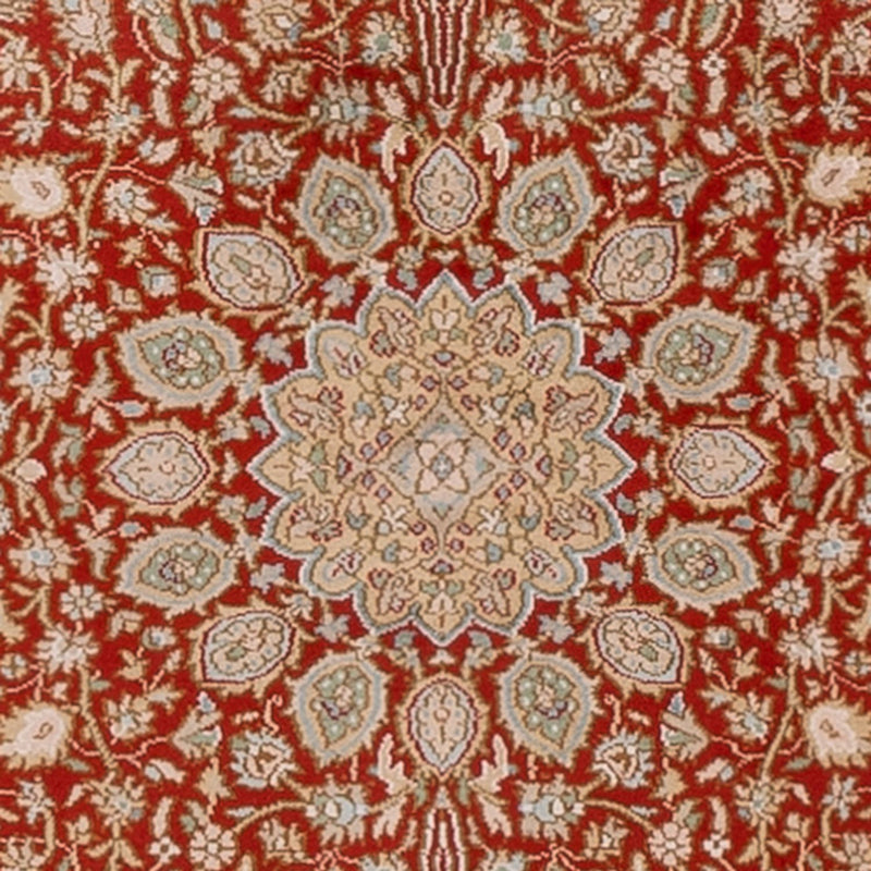 Runner Sidenmatta - Kashmir Silk - 251 x 81 cm - röd