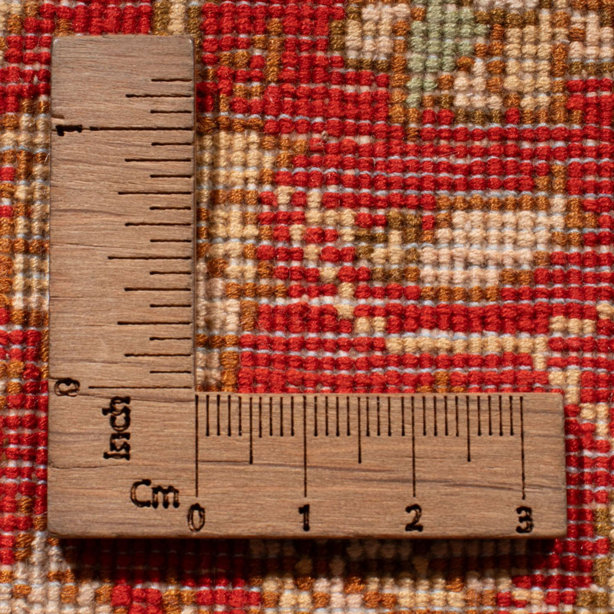 Runner Sidenmatta - Kashmir Silk - 251 x 81 cm - röd