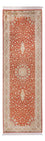 Runner Sidenmatta - Kashmir Silk - 251 x 79 cm - röd