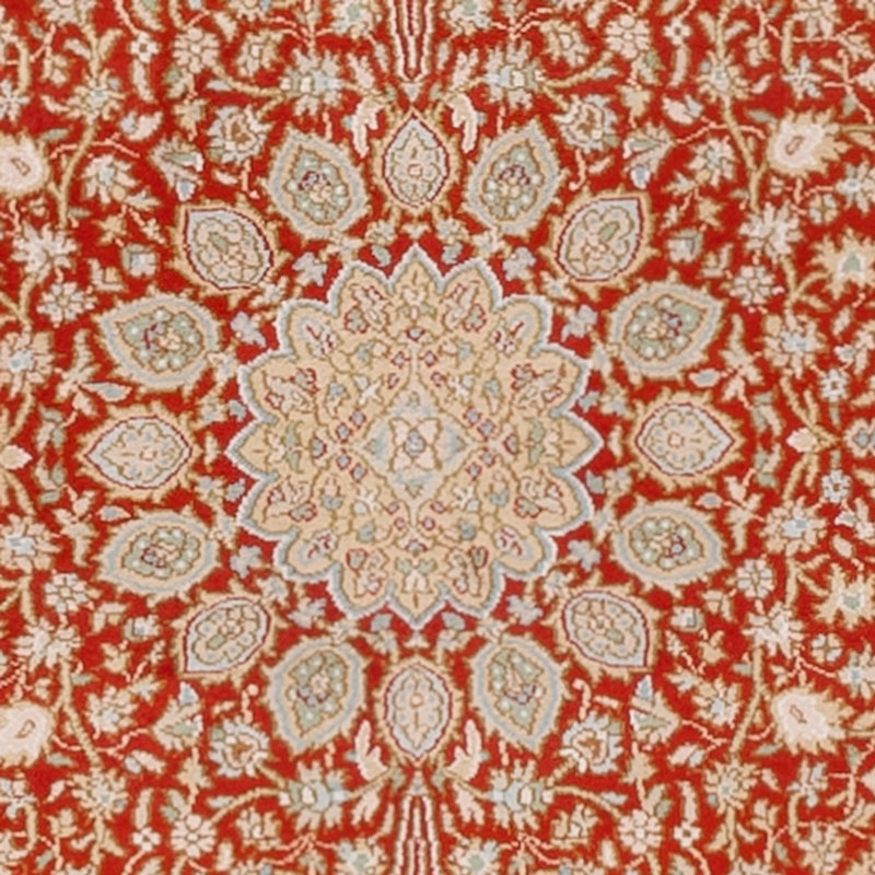 Runner Sidenmatta - Kashmir Silk - 251 x 79 cm - röd