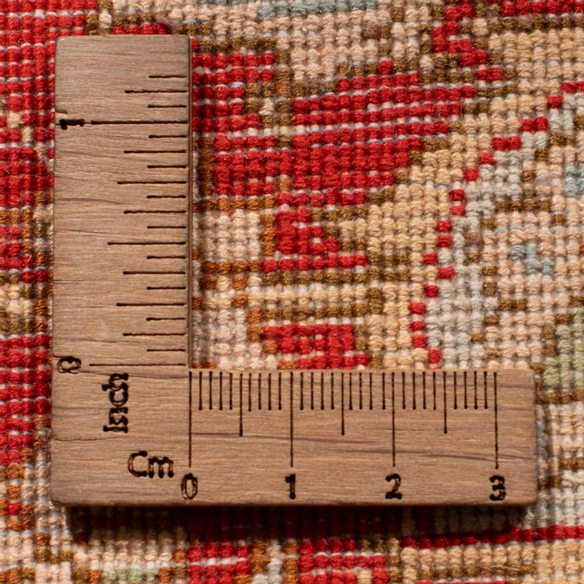 Runner Sidenmatta - Kashmir Silk - 251 x 79 cm - röd