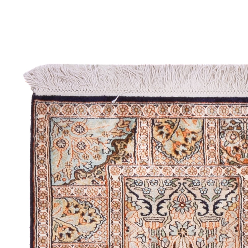 Runner Sidenmatta - Kashmir Silk - 243 x 80 cm - mörk beige