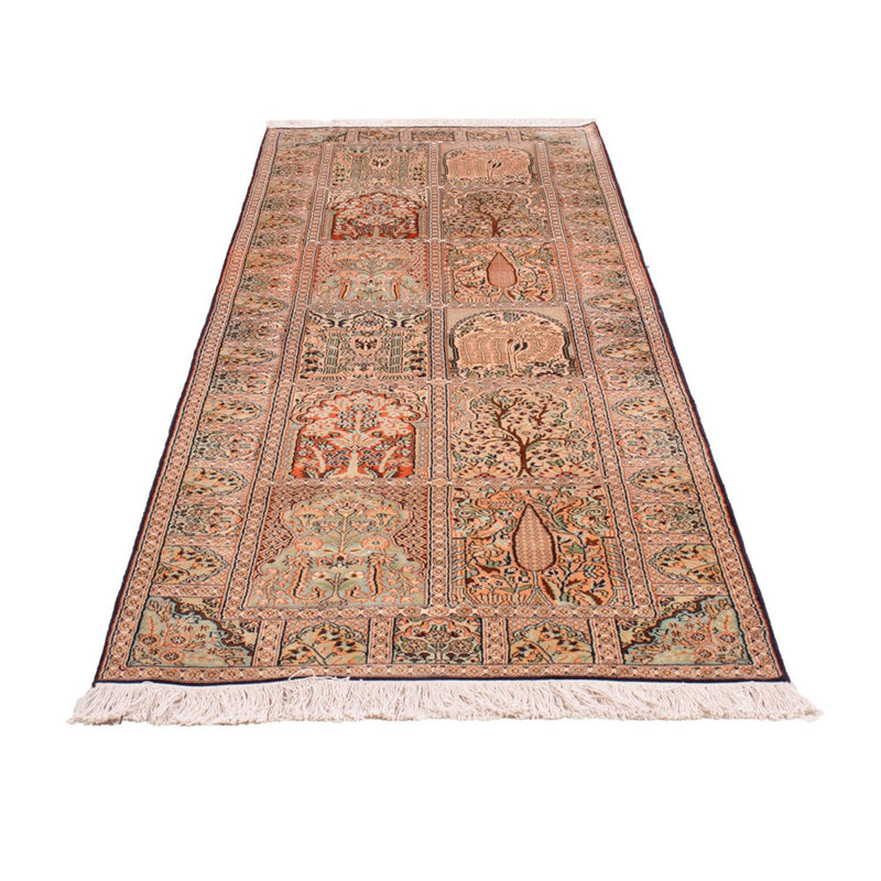 Runner Sidenmatta - Kashmir Silk - 243 x 80 cm - mörk beige