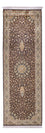 Runner Sidenmatta - Kashmir Silk - 255 x 81 cm - mörk beige