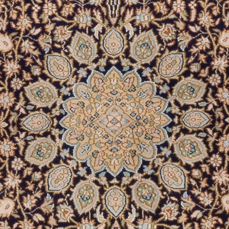 Runner Sidenmatta - Kashmir Silk - 255 x 81 cm - mörk beige