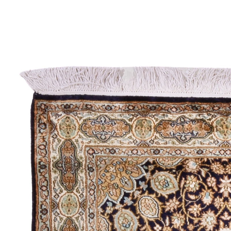 Runner Sidenmatta - Kashmir Silk - 255 x 81 cm - mörk beige
