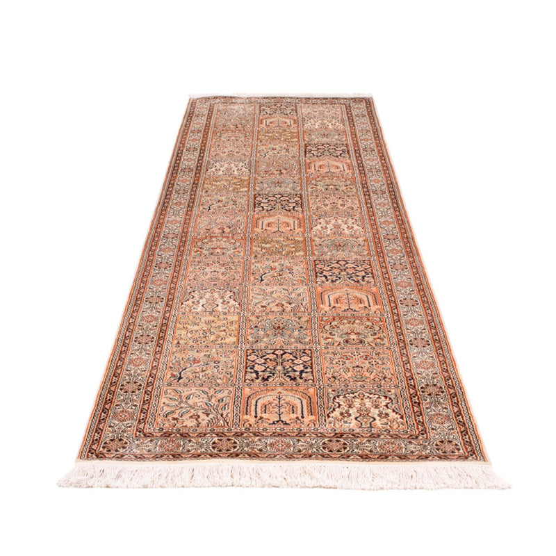 Runner Sidenmatta - Kashmir Silk - 305 x 81 cm - mörk beige