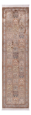 Runner Sidenmatta - Kashmir Silk - 307 x 81 cm - mörk beige