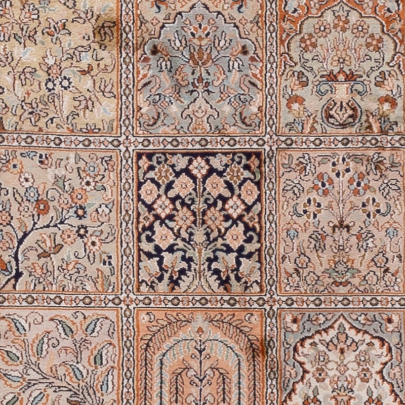 Runner Sidenmatta - Kashmir Silk - 307 x 81 cm - mörk beige