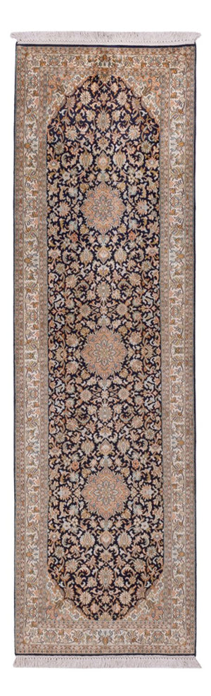 Runner Sidenmatta - Kashmir Silk - 264 x 76 cm - mörk beige