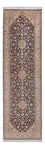 Runner Sidenmatta - Kashmir Silk - 264 x 76 cm - mörk beige