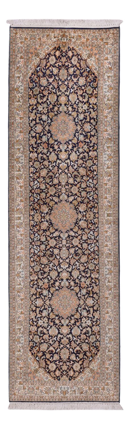 Runner Sidenmatta - Kashmir Silk - 264 x 76 cm - mörk beige