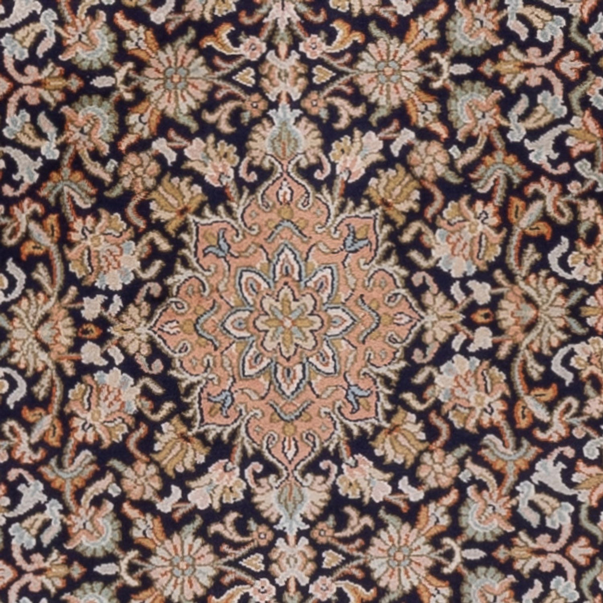 Runner Sidenmatta - Kashmir Silk - 264 x 76 cm - mörk beige
