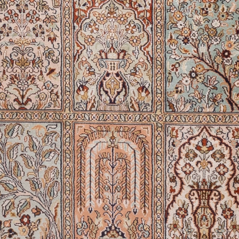 Runner Sidenmatta - Kashmir Silk - 285 x 80 cm - mörk beige
