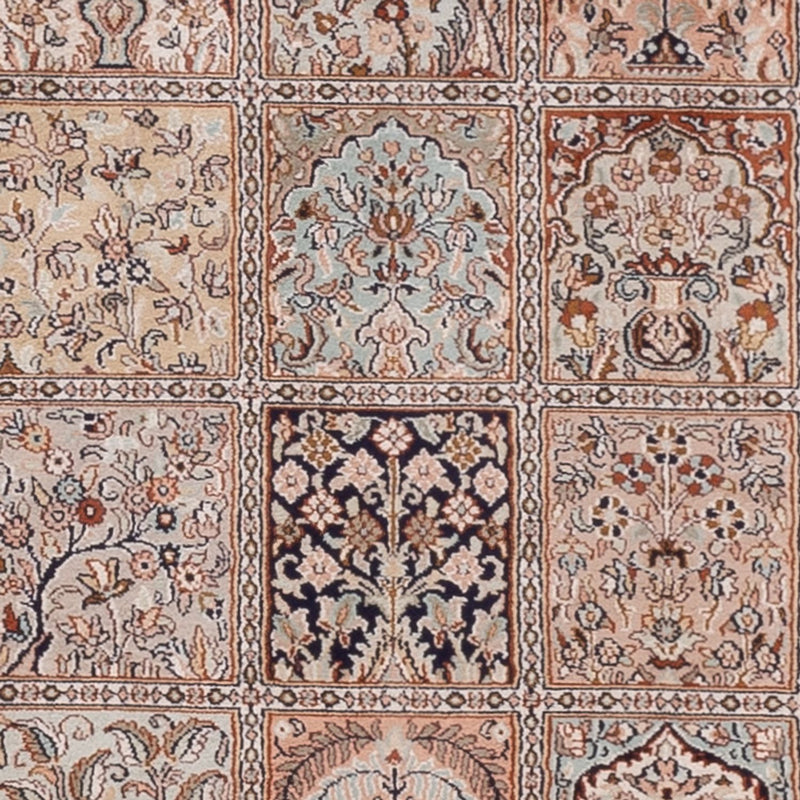 Runner Sidenmatta - Kashmir Silk - 301 x 79 cm - mörk beige