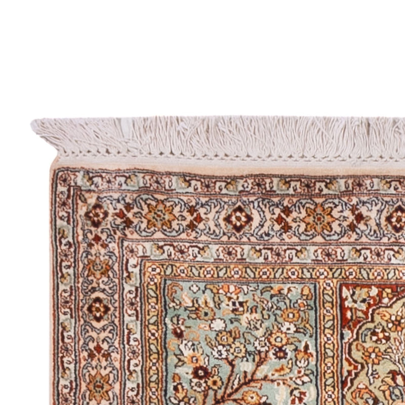 Runner Sidenmatta - Kashmir Silk - 287 x 80 cm - mörk beige