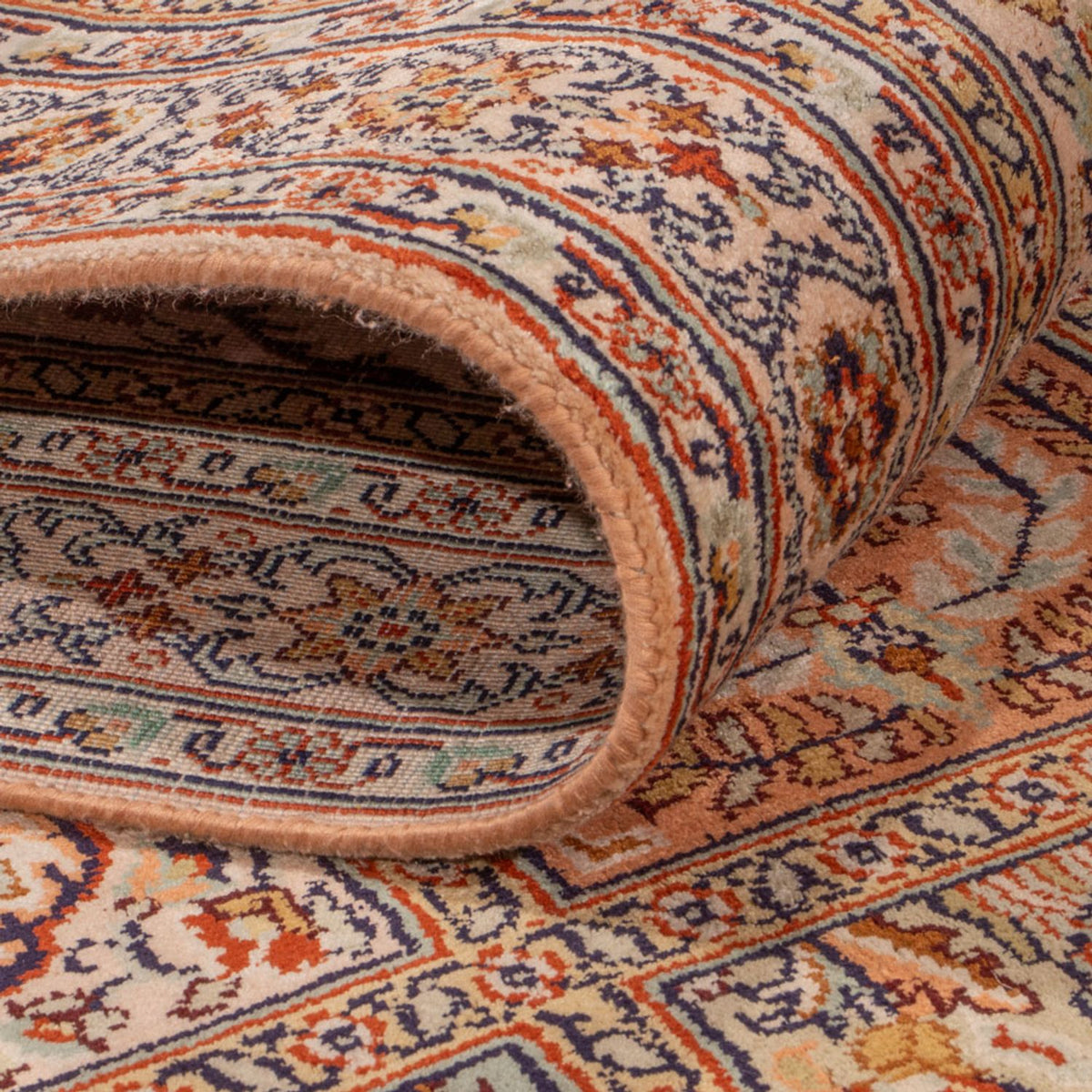 Runner Sidenmatta - Kashmir Silk - 287 x 80 cm - mörk beige
