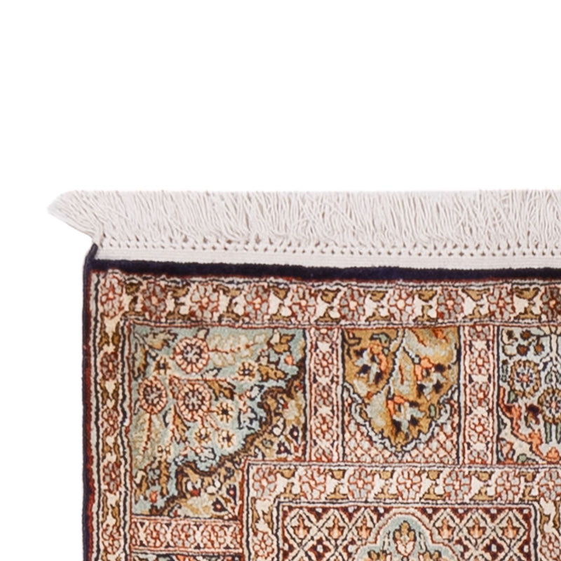 Runner Sidenmatta - Kashmir Silk - 296 x 77 cm - mörk beige