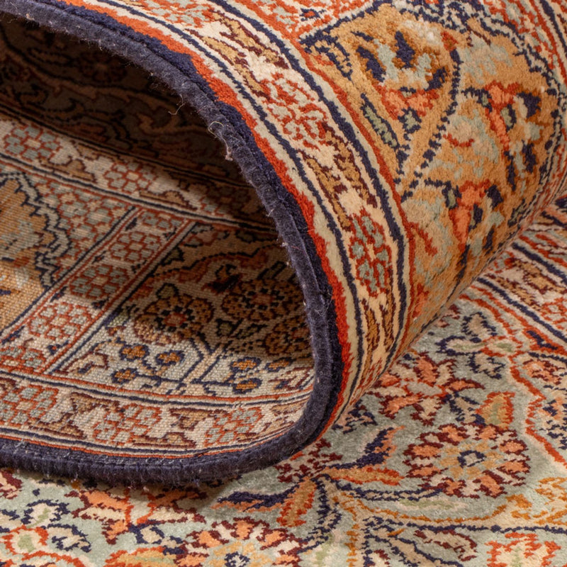 Runner Sidenmatta - Kashmir Silk - 296 x 77 cm - mörk beige