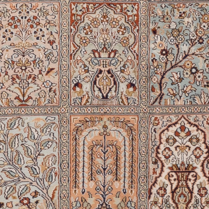 Runner Sidenmatta - Kashmir Silk - 303 x 81 cm - mörk beige