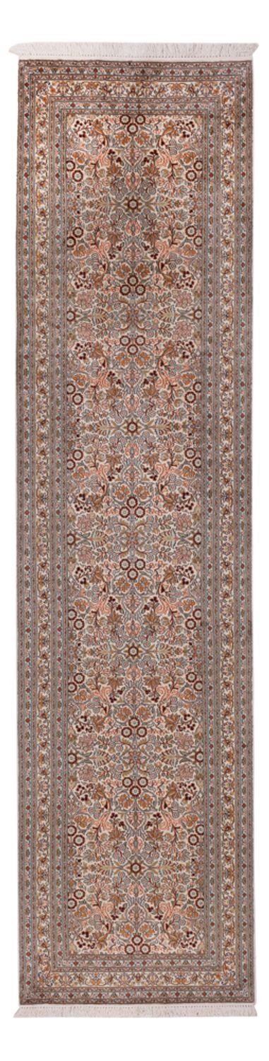 Runner Sidenmatta - Kashmir Silk - 338 x 79 cm - mörk beige