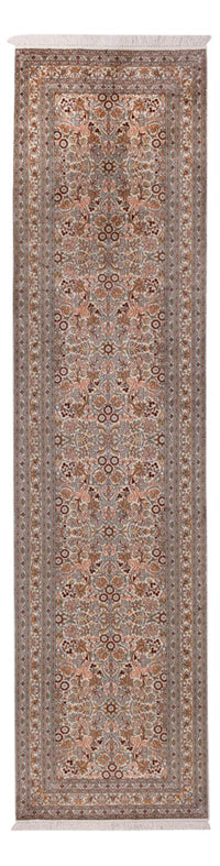Runner Sidenmatta - Kashmir Silk - 338 x 79 cm - mörk beige