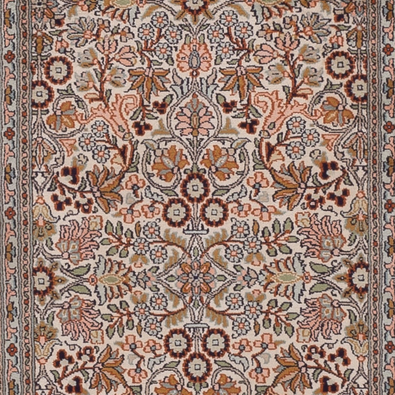 Runner Sidenmatta - Kashmir Silk - 338 x 79 cm - mörk beige