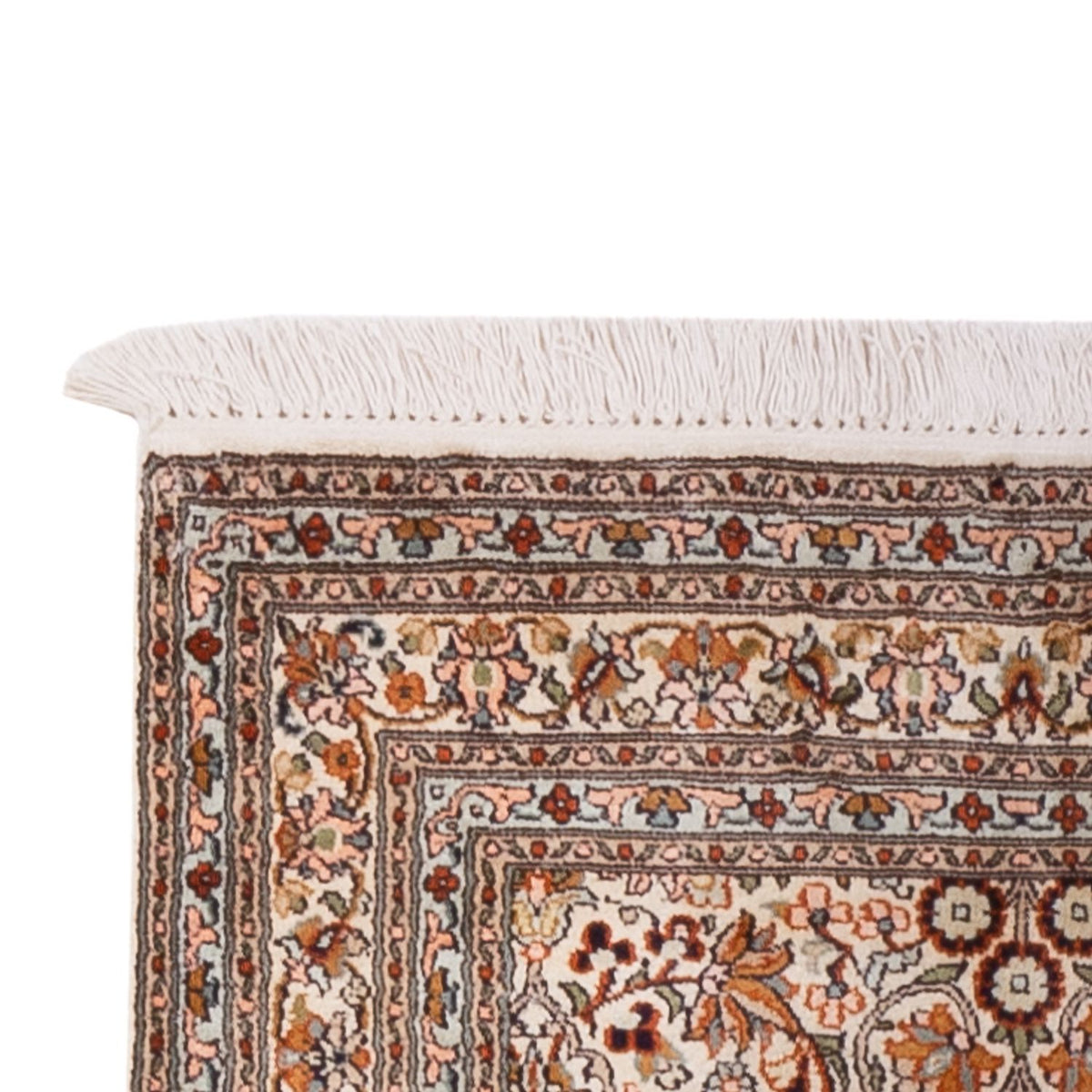 Runner Sidenmatta - Kashmir Silk - 338 x 79 cm - mörk beige