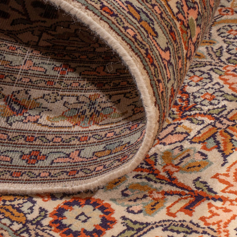 Runner Sidenmatta - Kashmir Silk - 338 x 79 cm - mörk beige