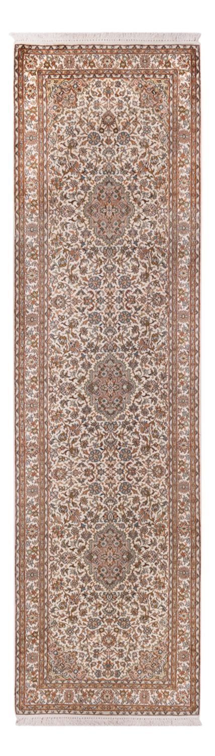 Runner Sidenmatta - Kashmir Silk - 290 x 81 cm - ljusbeige