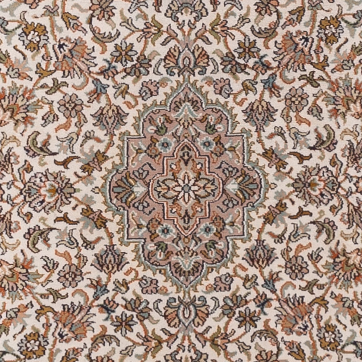 Runner Sidenmatta - Kashmir Silk - 290 x 81 cm - ljusbeige