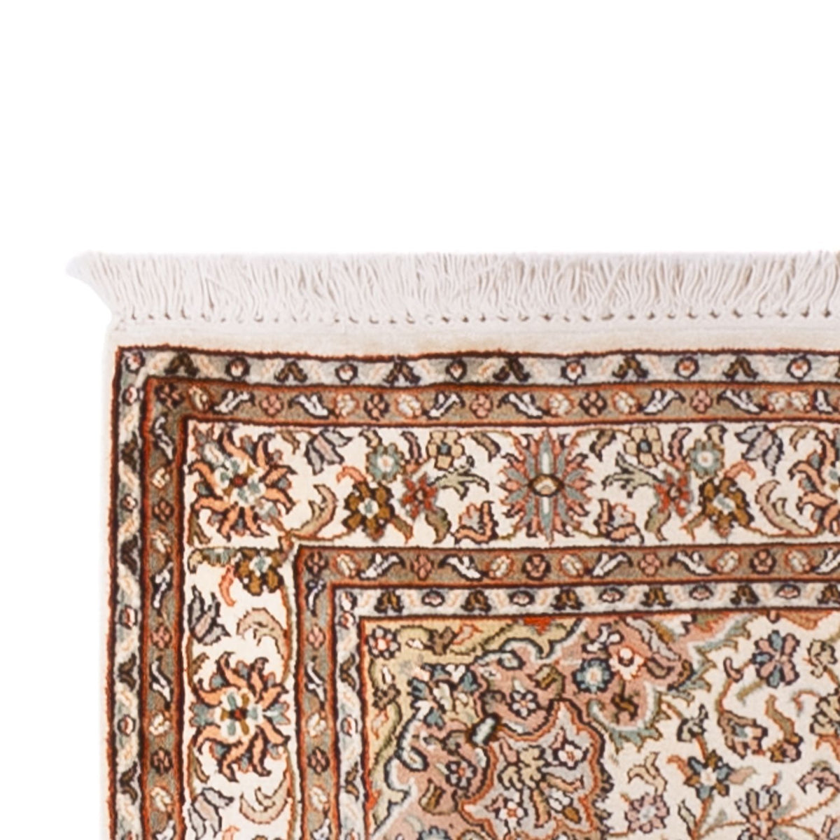 Runner Sidenmatta - Kashmir Silk - 290 x 81 cm - ljusbeige