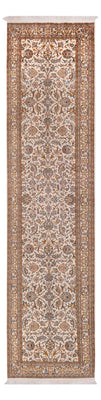 Runner Sidenmatta - Kashmir Silk - 325 x 76 cm - ljusbeige