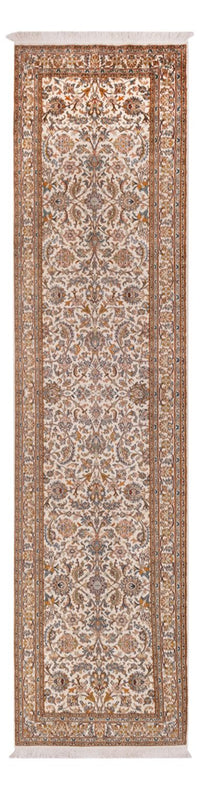 Runner Sidenmatta - Kashmir Silk - 325 x 76 cm - ljusbeige