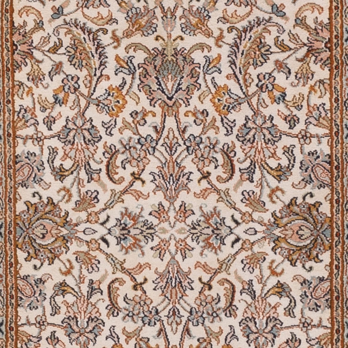 Runner Sidenmatta - Kashmir Silk - 325 x 76 cm - ljusbeige