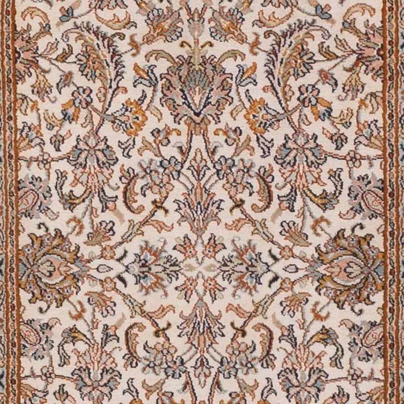 Runner Sidenmatta - Kashmir Silk - 325 x 76 cm - ljusbeige