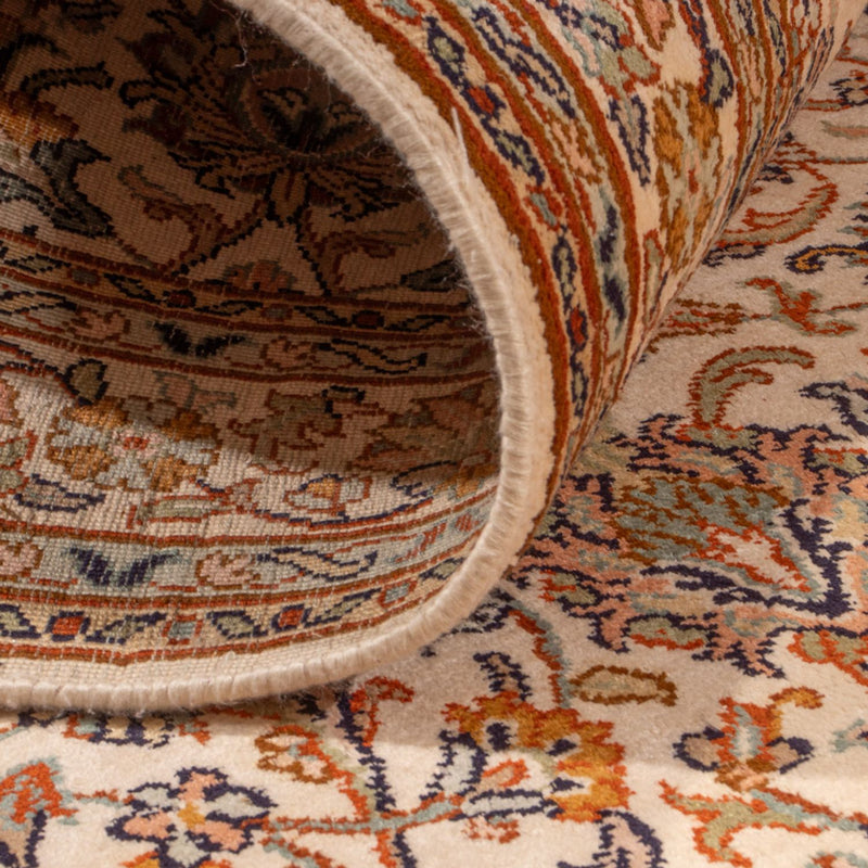 Runner Sidenmatta - Kashmir Silk - 325 x 76 cm - ljusbeige