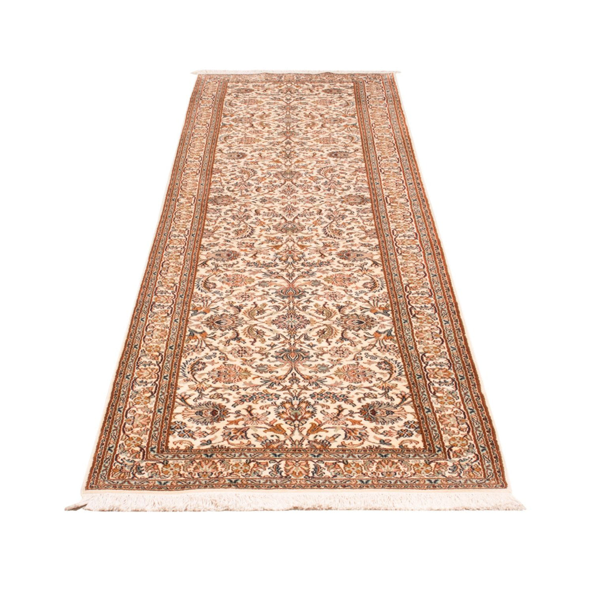 Runner Sidenmatta - Kashmir Silk - 325 x 76 cm - ljusbeige
