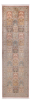 Runner Sidenmatta - Kashmir Silk - 280 x 80 cm - mörk beige